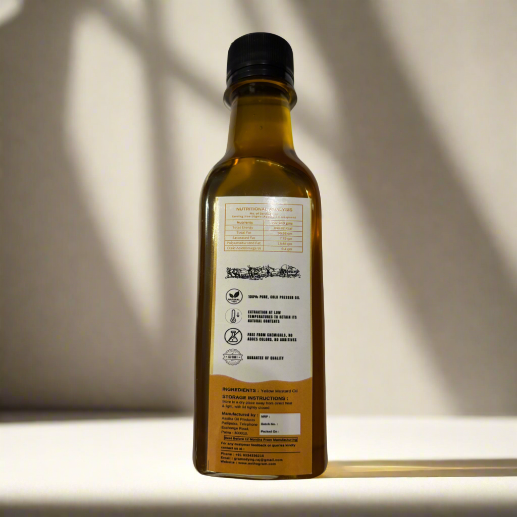 Wood Cold Pressed Yellow Mustard Oil