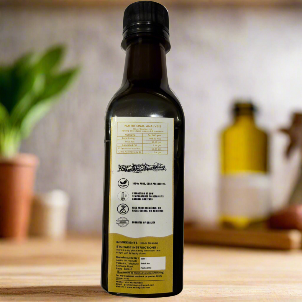 Wood Cold Pressed Black Sesame Oil