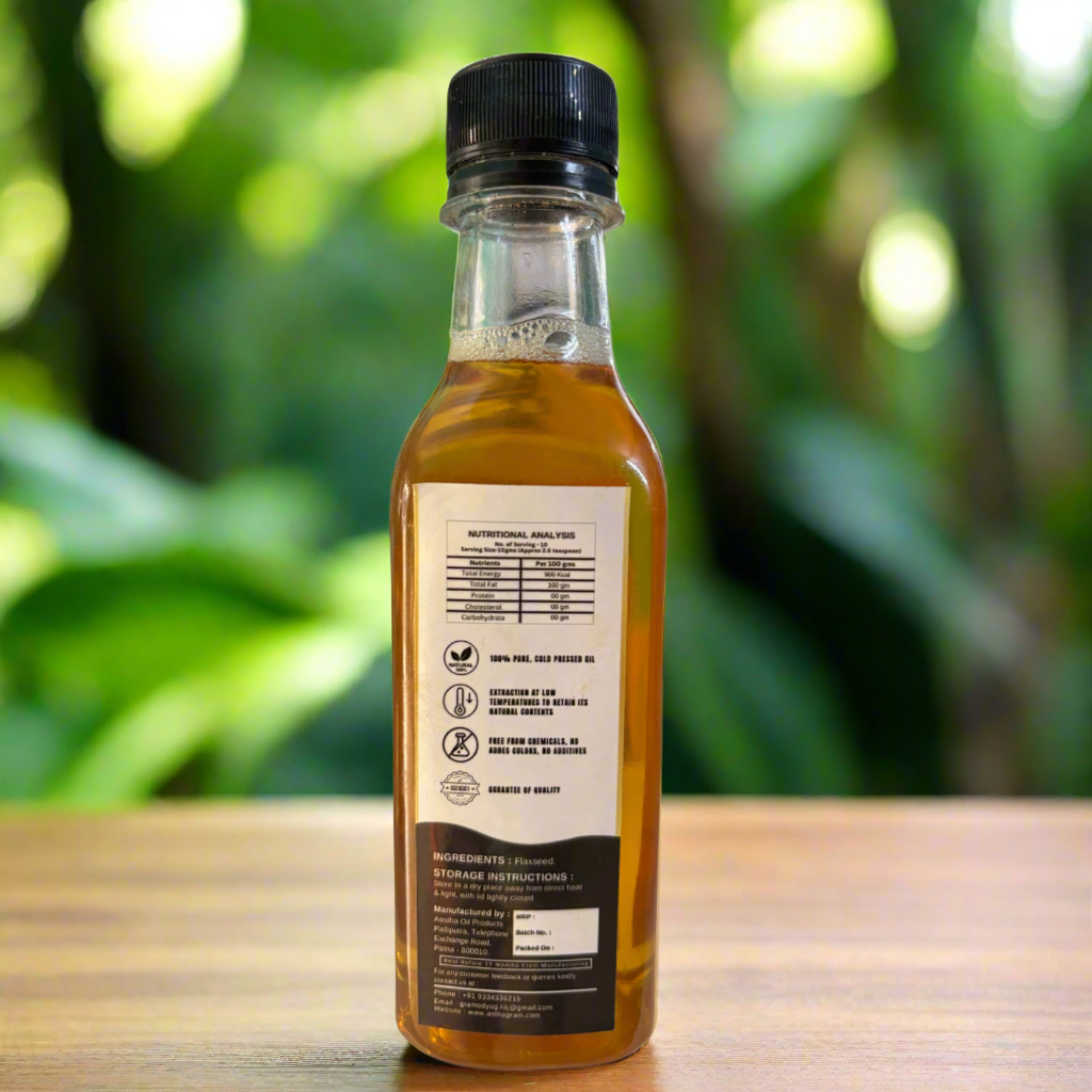 Wood Cold Pressed Flaxseed oil
